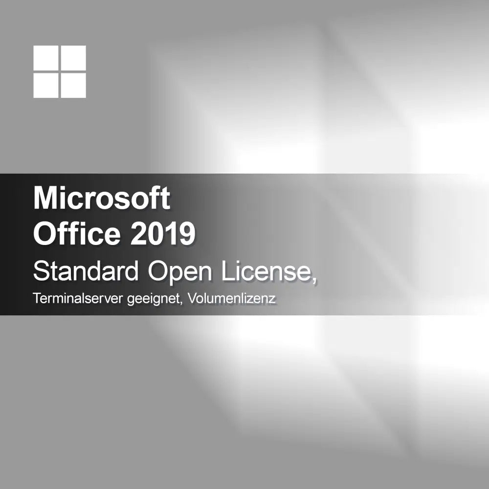 Microsoft Office 2019 Standard Open License, egnet for terminalserver, volumlisens