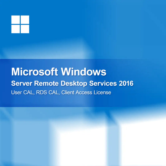 Microsoft Windows Server Remote Desktop Services 2016 Bruker CAL, RDS CAL, Klienttilgangslisens