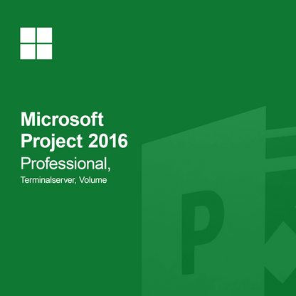 Microsoft Project 2016 Professional, Terminalserver, Volume