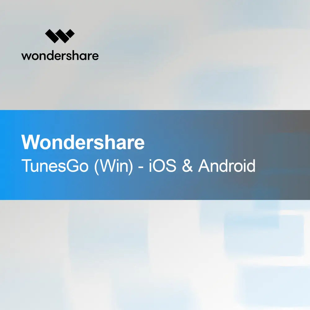 Wondershare TunesGo (Win) - iOS og Android